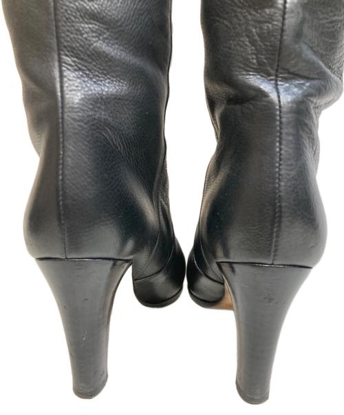 JIMMY CHOO（ジミーチュウ）JIMMY CHOO (ジミーチュウ) ロングブーツ ブラック サイズ:35　1/2の古着・服飾アイテム