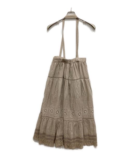 Samansa Mos2（サマンサモスモス）Samansa Mos2 (サマンサモスモス) kazumi (カズミ) サス付刺繍スカート ベージュ サイズ:F 未使用品の古着・服飾アイテム