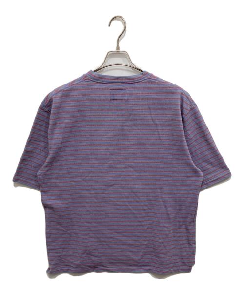THE NORTHFACE PURPLELABEL（ザ・ノースフェイス パープルレーベル）THE NORTHFACE PURPLELABEL (ザ・ノースフェイス パープルレーベル) Moss Stitch Field Harf sleeve Pocket Tee パープル サイズ:XLの古着・服飾アイテム
