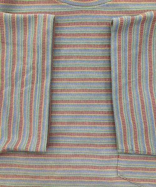 THE NORTHFACE PURPLELABEL（ザ・ノースフェイス パープルレーベル）THE NORTHFACE PURPLELABEL (ザ・ノースフェイス パープルレーベル) Moss Stitch Field Harf sleeve Pocket Tee パープル サイズ:XLの古着・服飾アイテム