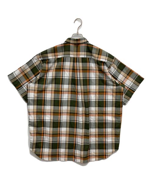 DAIWA PIER39（ダイワ ピア39）DAIWA PIER39 (ダイワ ピア39) Tech Flannel BD S/S オレンジ×グリーン サイズ:Mの古着・服飾アイテム