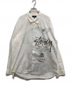 stussyステューシー）の古着「グラフィックシャツ」｜ホワイト