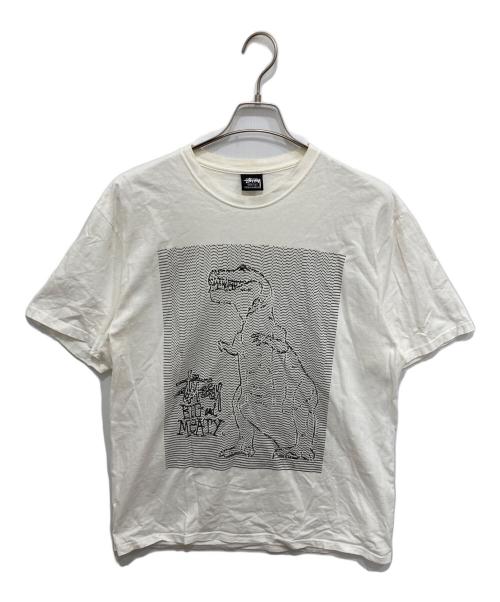 stussy（ステューシー）stussy (ステューシー) DOTS LOOPS TEE ホワイト サイズ:Lの古着・服飾アイテム