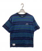 WTAPSダブルタップス）の古着「ボーダーTシャツ」｜ネイビー×グリーン