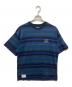 WTAPS（ダブルタップス）の古着「ボーダーTシャツ」｜ネイビー×グリーン