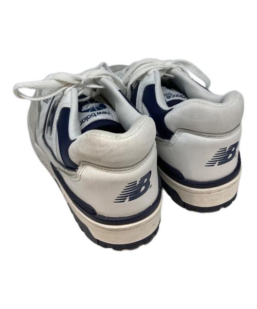 NEW BALANCE（ニューバランス）NEW BALANCE (ニューバランス) ローカットスニーカー ホワイト×ネイビー サイズ:28の古着・服飾アイテム