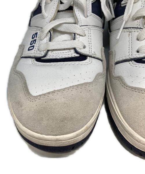 NEW BALANCE（ニューバランス）NEW BALANCE (ニューバランス) ローカットスニーカー ホワイト×ネイビー サイズ:28の古着・服飾アイテム