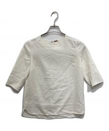 MUSE de Deuxieme Classe（ミューズ ドゥーズィエム クラス）の古着「トリアセジョーゼットシチブソデプルオーバー」｜ホワイト