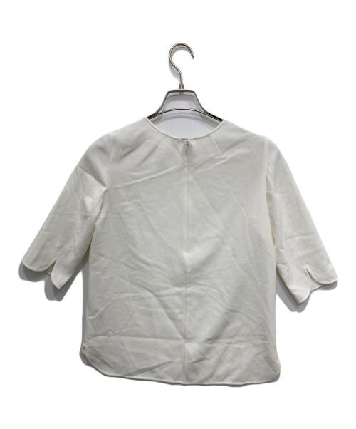 MUSE de Deuxieme Classe（ミューズ ドゥーズィエム クラス）MUSE de Deuxieme Classe (ミューズ ドゥーズィエム クラス) トリアセジョーゼットシチブソデプルオーバー ホワイト サイズ:Fの古着・服飾アイテム