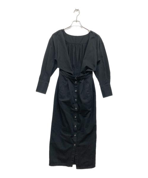 ETRE TOKYO（エトレトウキョウ）ETRE TOKYO (エトレトウキョウ) 変形ワンピース ブラック サイズ:M 未使用品の古着・服飾アイテム