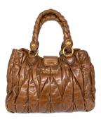 MIU MIUミュウミュウ）の古着「ハンドバッグ」｜ブラウン