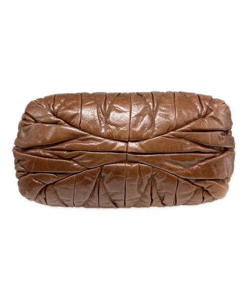 MIU MIU（ミュウミュウ）MIU MIU (ミュウミュウ) ハンドバッグ ブラウンの古着・服飾アイテム