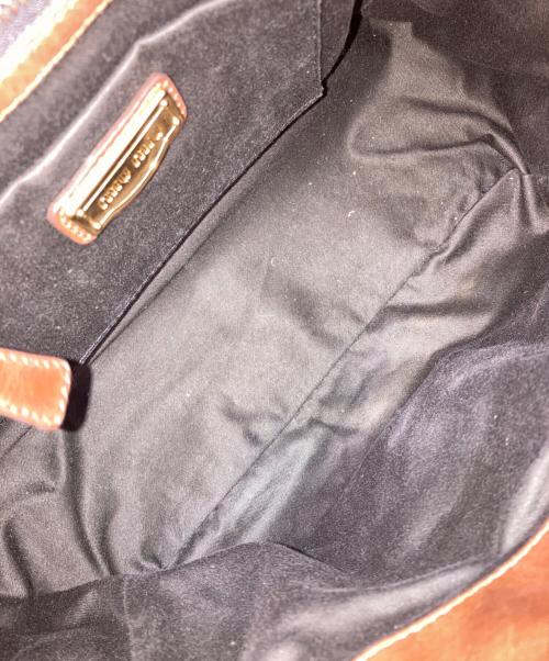 MIU MIU（ミュウミュウ）MIU MIU (ミュウミュウ) ハンドバッグ ブラウンの古着・服飾アイテム