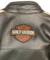 中古・古着 HARLEY-DAVIDSON (ハーレーダビッドソン) シングルライダースジャケット ブラック サイズ:M：18000円