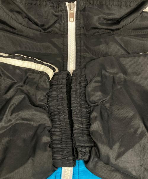 adidas（アディダス）adidas (アディダス) ウインドブレーカージャケット ブラック×ブルー サイズ:XLの古着・服飾アイテム