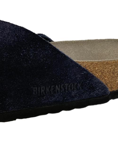 BIRKENSTOCK（ビルケンシュトック）BIRKENSTOCK (ビルケンシュトック) Kyoto スエードサンダル ネイビー サイズ:27cmの古着・服飾アイテム