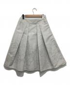 HIROKO BISヒロコビス）の古着「花柄フレアスカート」｜ホワイト