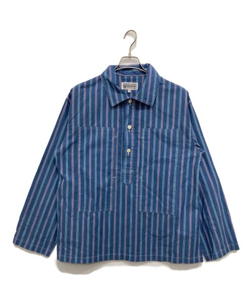 Engineered Garments WORKA DAY（エンジニアードガーメンツ ワーカーデイ）Engineered Garments WORKA DAY (エンジニアードガーメンツ ワーカーデイ) プルオーバーシャツ ブルー サイズ:Mの古着・服飾アイテム