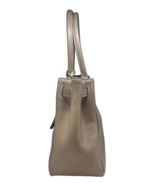 Hamano（ハマノ）Hamano (ハマノ) レザートートバッグ グレーの古着・服飾アイテム