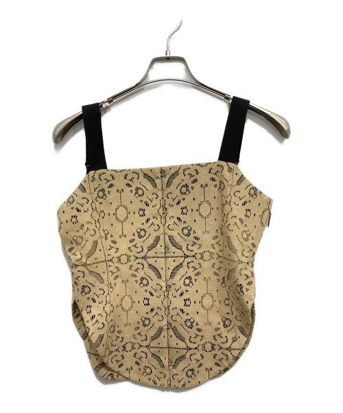 Ameri（アメリ）AMERI (アメリ) MODUALL LACE BUSTIER ベージュ サイズ:Sの古着・服飾アイテム