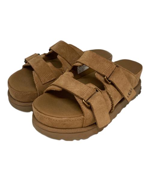 UGG（アグ）UGG (アグ) Goldenstar Hi Slide ブラウン サイズ:24の古着・服飾アイテム