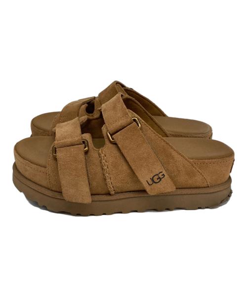 UGG（アグ）UGG (アグ) Goldenstar Hi Slide ブラウン サイズ:24の古着・服飾アイテム