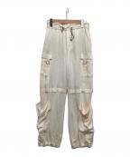 UNITED TOKYOユナイテッドトーキョー）の古着「サテンワークパンツ」｜ホワイト