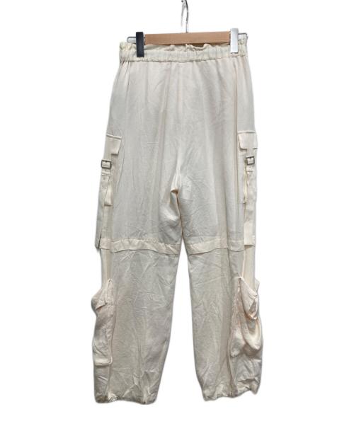 UNITED TOKYO（ユナイテッドトーキョー）UNITED TOKYO (ユナイテッドトーキョー) サテンワークパンツ ホワイト サイズ:2の古着・服飾アイテム