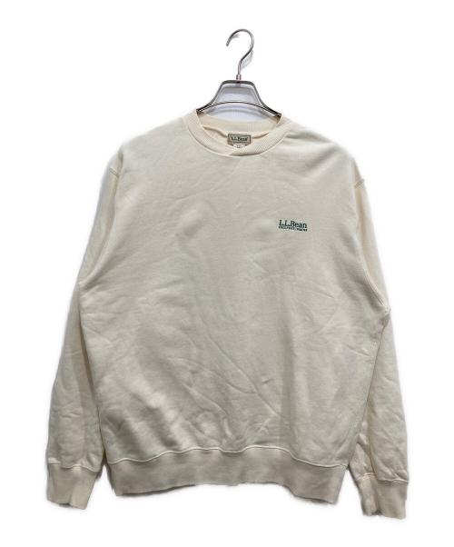 L.L.Bean（エルエルビーン）L.L.Bean (エルエルビーン) スミスフィールドクルーネックスウェットシャツ アイボリー サイズ:Lの古着・服飾アイテム