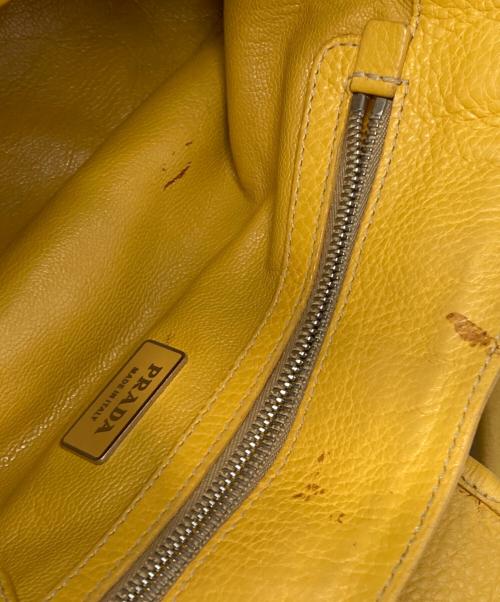 PRADA（プラダ）PRADA (プラダ) Straw Paglia Vitello Daino Satchel Bagの古着・服飾アイテム