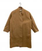 DEUXIEME CLASSEドゥーズィエム クラス）の古着「ノーカラーコート」｜ブラウン