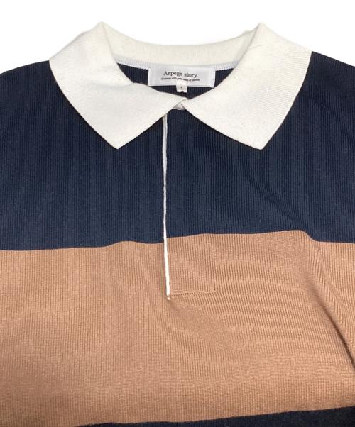 ARPEGE STORY（アルページュストーリー）Arpege story (アルページュストーリー) ニットワンピース ネイビー サイズ:SIZE1 未使用品の古着・服飾アイテム