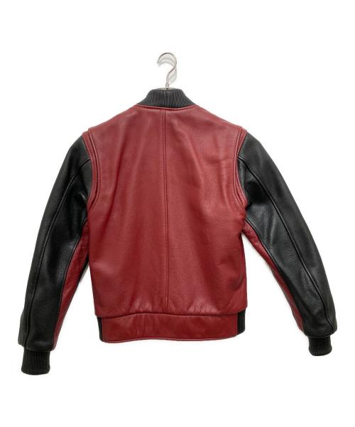 KADOYA（カドヤ）kadoya (カドヤ) レザージャケット レッド サイズ:LLの古着・服飾アイテム