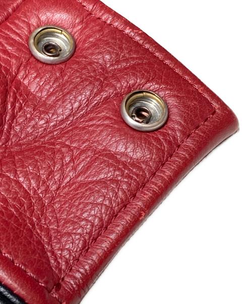 KADOYA（カドヤ）kadoya (カドヤ) レザージャケット レッド サイズ:LLの古着・服飾アイテム