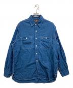 BEAMS PLUSビームスプラス）の古着「ワークシャツ」｜ブルー