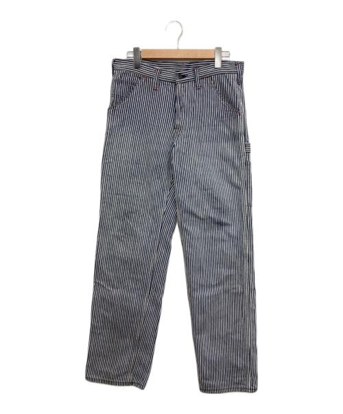SAMURAI JEANS（サムライジーンズ）SAMURAI JEANS (サムライジーンズ) ストライプデニムパンツ ブルー サイズ:W33の古着・服飾アイテム