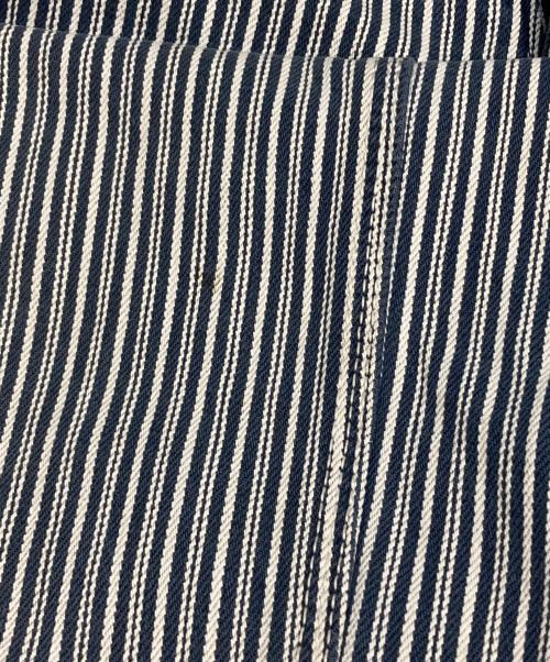 SAMURAI JEANS（サムライジーンズ）SAMURAI JEANS (サムライジーンズ) ストライプデニムパンツ ブルー サイズ:W33の古着・服飾アイテム