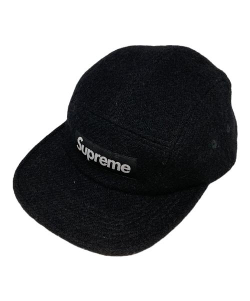 SUPREME（シュプリーム）Supreme (シュプリーム) Tweed camp cap ブラックの古着・服飾アイテム