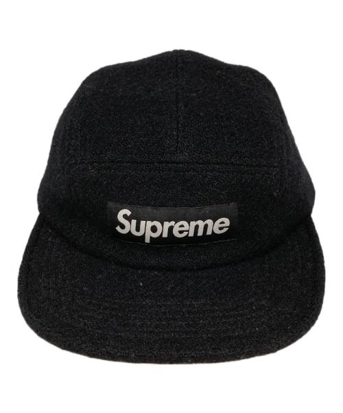 SUPREME（シュプリーム）Supreme (シュプリーム) Tweed camp cap ブラックの古着・服飾アイテム