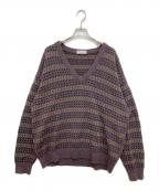 Burberry'sバーバリー）の古着「Vネックニット」｜ブラウン