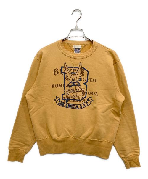 TOYS MCCOY（トイズマッコイ）TOYS MCCOY (トイズマッコイ) 前Vプリントスウェット イエロー サイズ:Lの古着・服飾アイテム