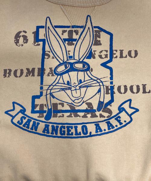 TOYS MCCOY（トイズマッコイ）TOYS MCCOY (トイズマッコイ) 前Vプリントスウェット イエロー サイズ:Lの古着・服飾アイテム