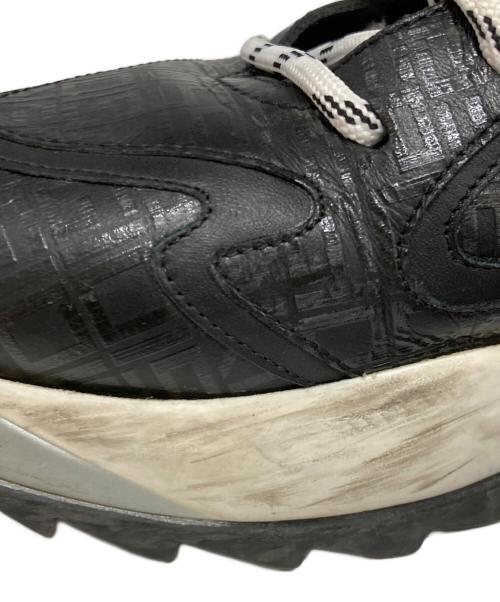 sergio rossi（セルジオロッシ）sergio rossi (セルジオロッシ) ロゴエンボスレザースニーカー ブラック サイズ:24の古着・服飾アイテム