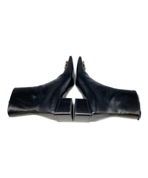 BALENCIAGA（バレンシアガ）BALENCIAGA (バレンシアガ) BBスクエアブーツ ブラック サイズ:24cm(38)の古着・服飾アイテム