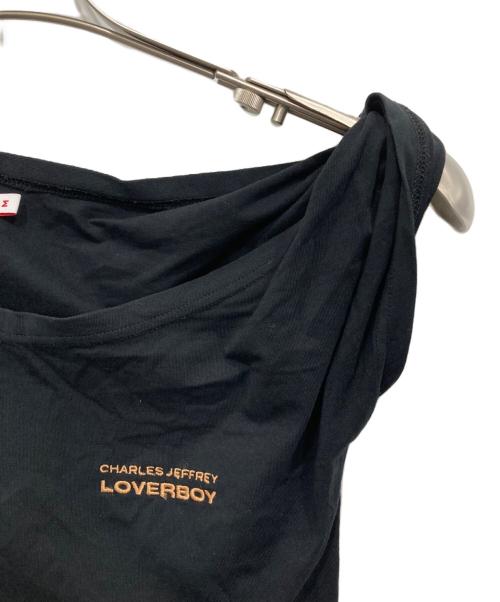 CHARLES JEFFREY LOVERBOY（チャールズ ジェフリー ラバーボーイ）CHARLES JEFFREY LOVERBOY (チャールズ ジェフリー ラバーボーイ) 変形カットソー ブラック サイズ:Mの古着・服飾アイテム