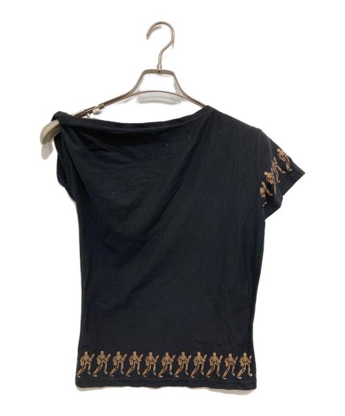 CHARLES JEFFREY LOVERBOY（チャールズ ジェフリー ラバーボーイ）CHARLES JEFFREY LOVERBOY (チャールズ ジェフリー ラバーボーイ) 変形カットソー ブラック サイズ:Mの古着・服飾アイテム