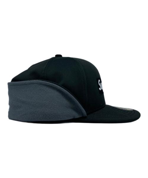 SUPREME（シュプリーム）Supreme (シュプリーム) New Era (ニューエラ) WINDSTOPPER EARFLAP LOGO CAP ブラックの古着・服飾アイテム