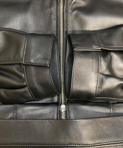 BEAUTY&YOUTH（ビューティーアンドユース）BEAUTY&YOUTH (ビューティーアンドユース) シープレザー MIL ブルゾン ブラック サイズ:XLの古着・服飾アイテム