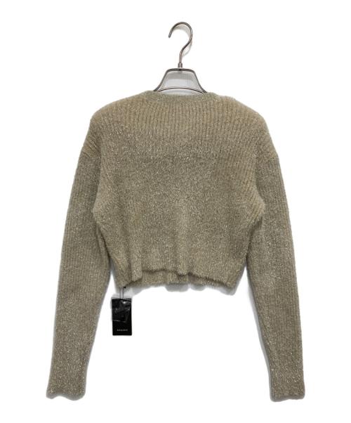 anuans（アニュアンス）anuans (アニュアンス) ラメニットアンサンブル ベージュ サイズ:FREE 未使用品の古着・服飾アイテム