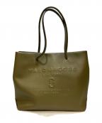MARC JACOBSマークジェイコブズ）の古着「LOGO SHOPPER EAST WEST TOTE BAG」｜オリーブ